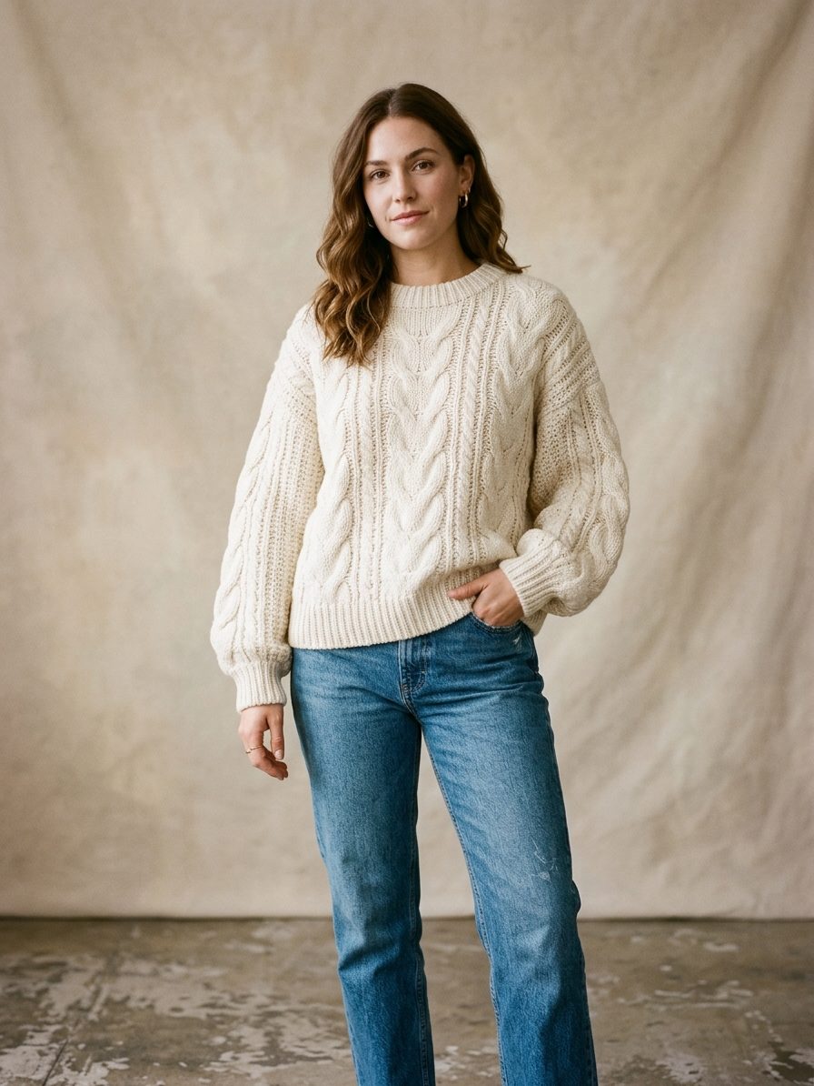 Hazel Oversized Cable Sweater